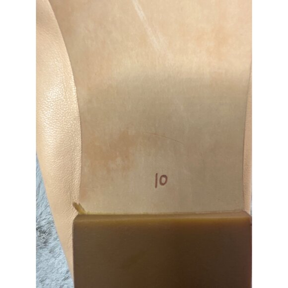 Sam Edelman Shoes Womens 10 Nude Ballet Flats Leather Comfort Classic - Picture 5 of 8